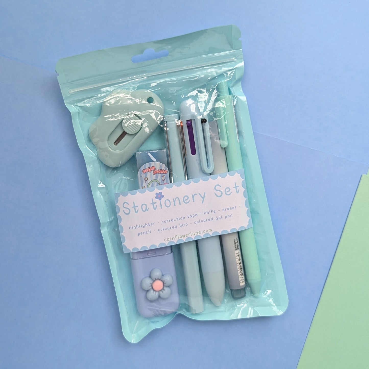 Coloured Stationery Set