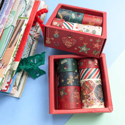 Festive Washi Tape 6 Pack