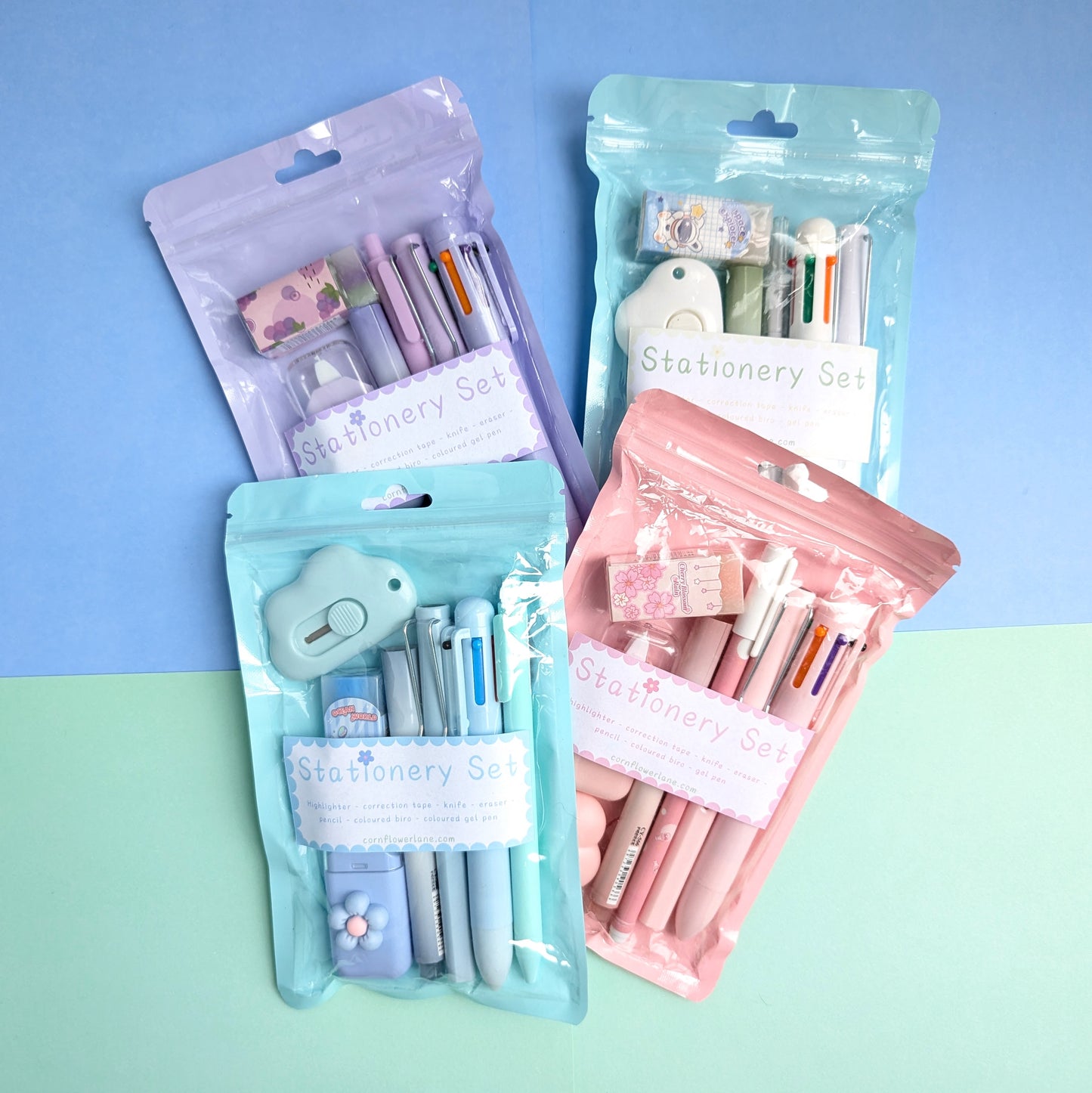 Coloured Stationery Set