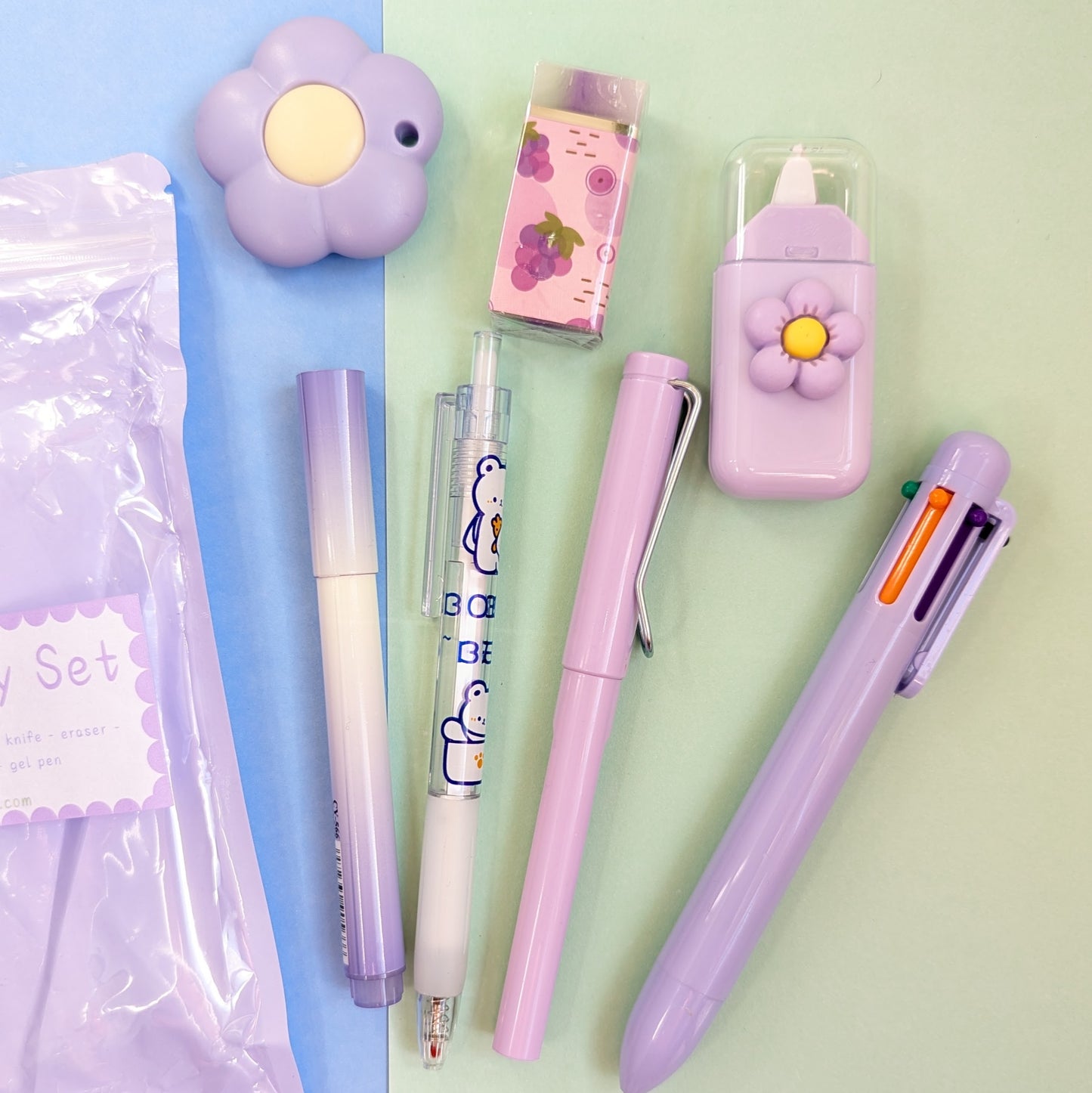 Coloured Stationery Set