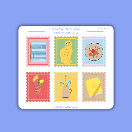 Stamp Stickers - Mixed Collection