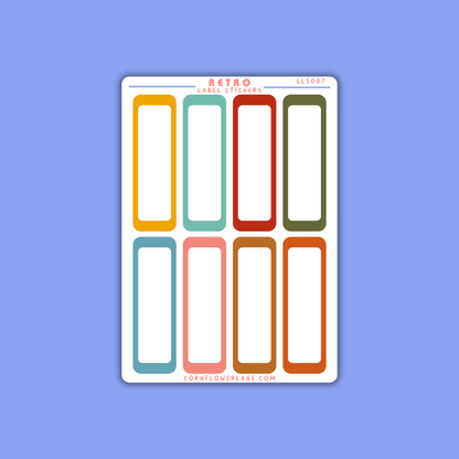 Colour Palette Large Label Stickers