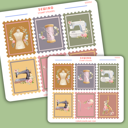 Sewing Stamp Stickers