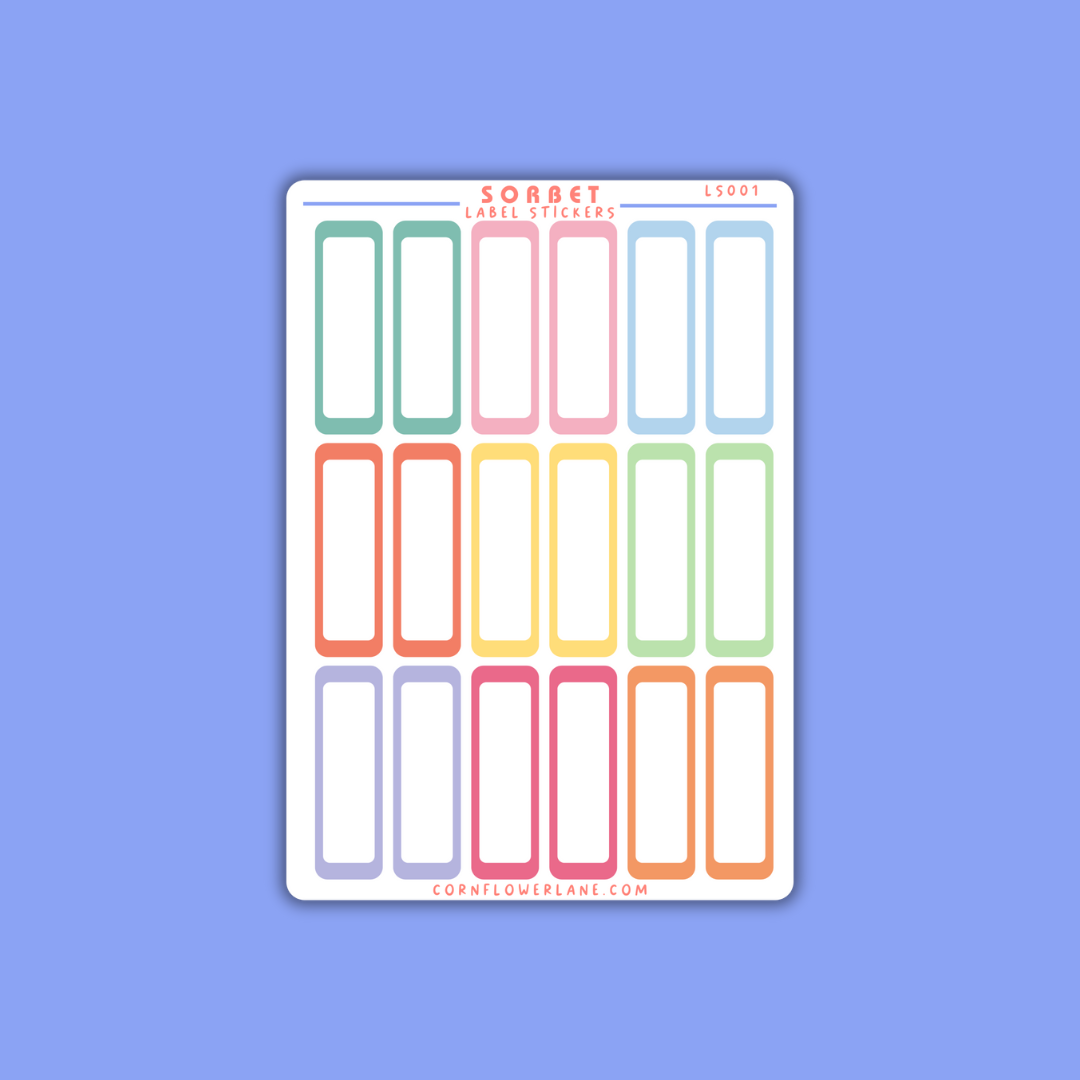 Colour Palette Label Stickers