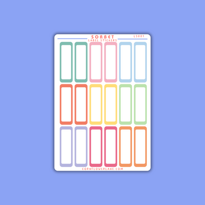 Colour Palette Label Stickers