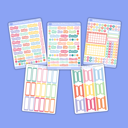 Sorbet Planner Stickers Bundle