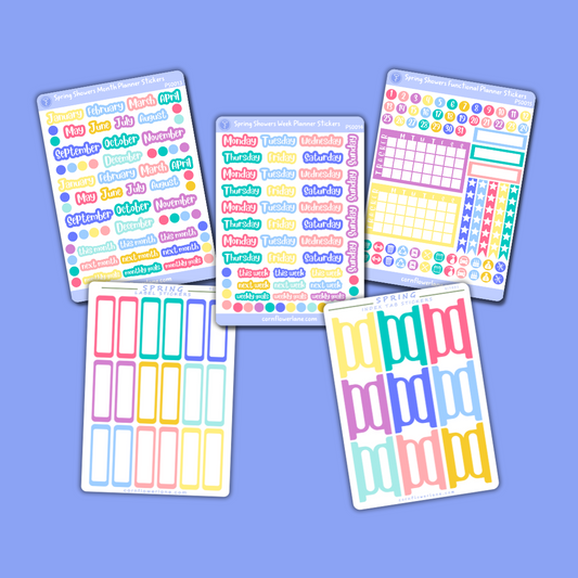 Spring Planner Stickers Bundle