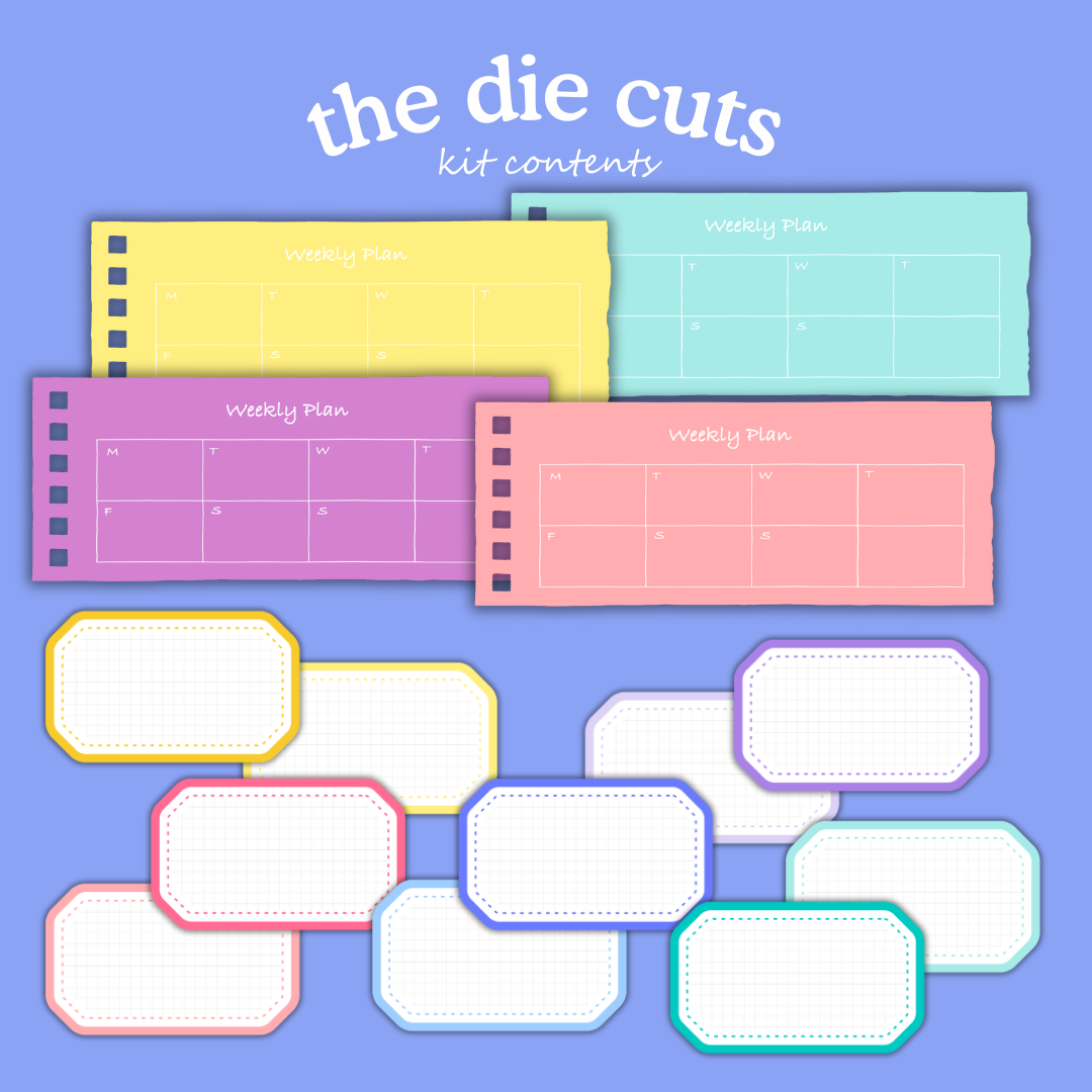 Spring Showers Digital Paper Craft Kit – Papers, Die Cuts & Cards (Digital Download)