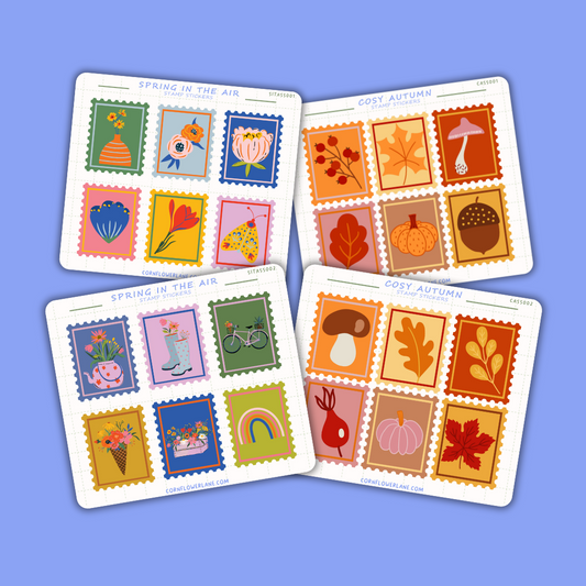 Spring & Autumn Stamp Stickers