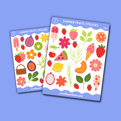 Summer Fruits Sticker Set