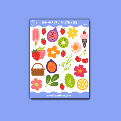 Summer Fruits Sticker Set