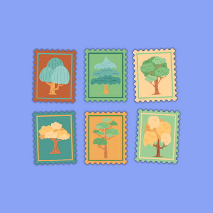 Everyday Collection – Die-Cut Stamp Stickers (5 Themed Packs)
