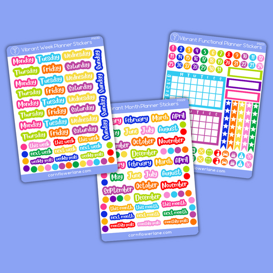 Vibrant Planner Stickers