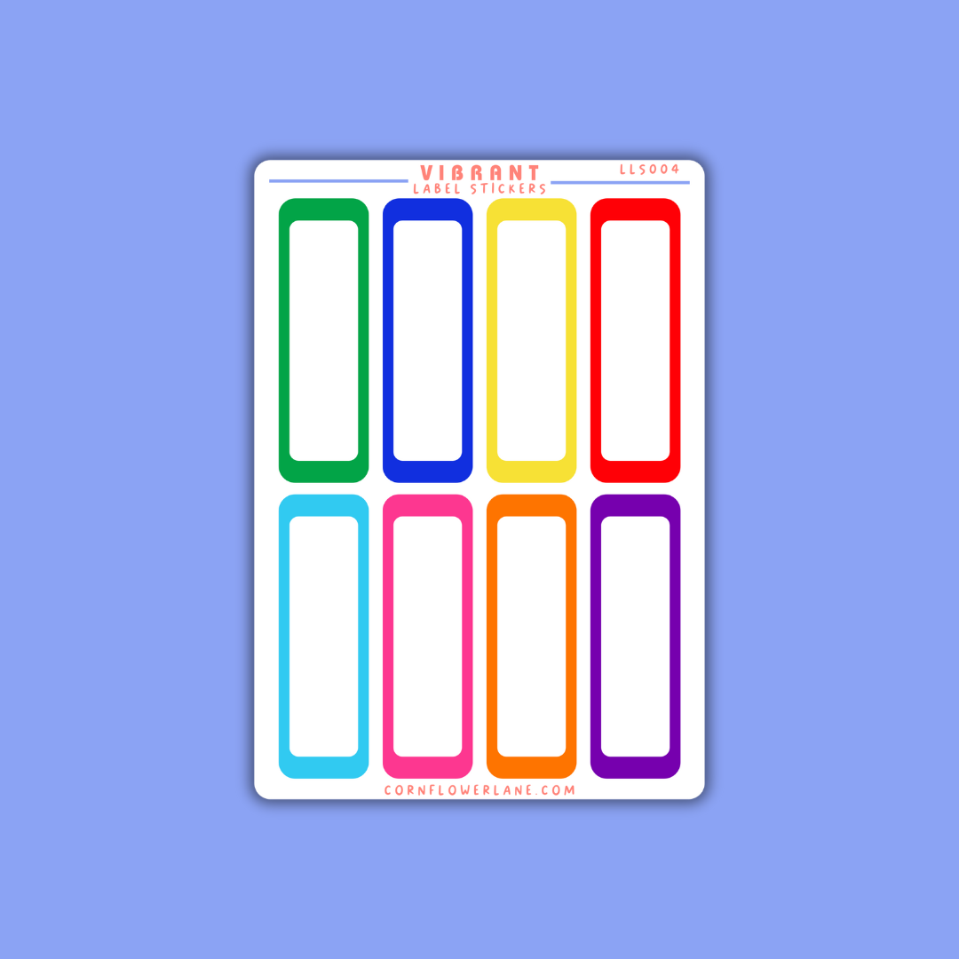 Colour Palette Large Label Stickers