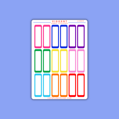 Colour Palette Label Stickers