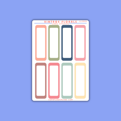 Colour Palette Large Label Stickers