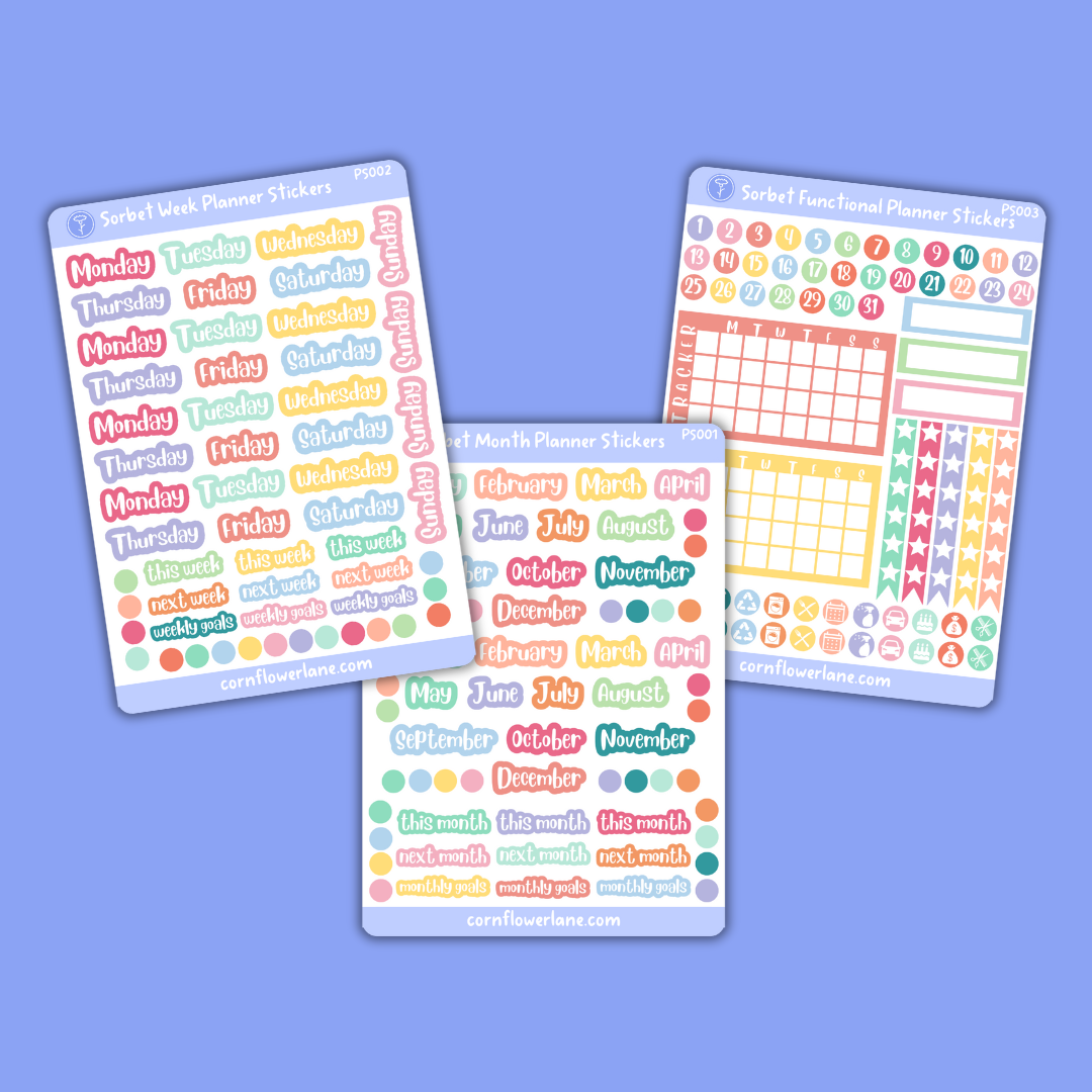 Sorbet Planner Stickers