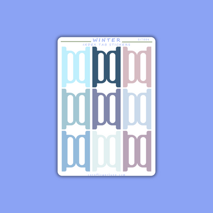 Seasonal Index Tabs Sticker Sheet