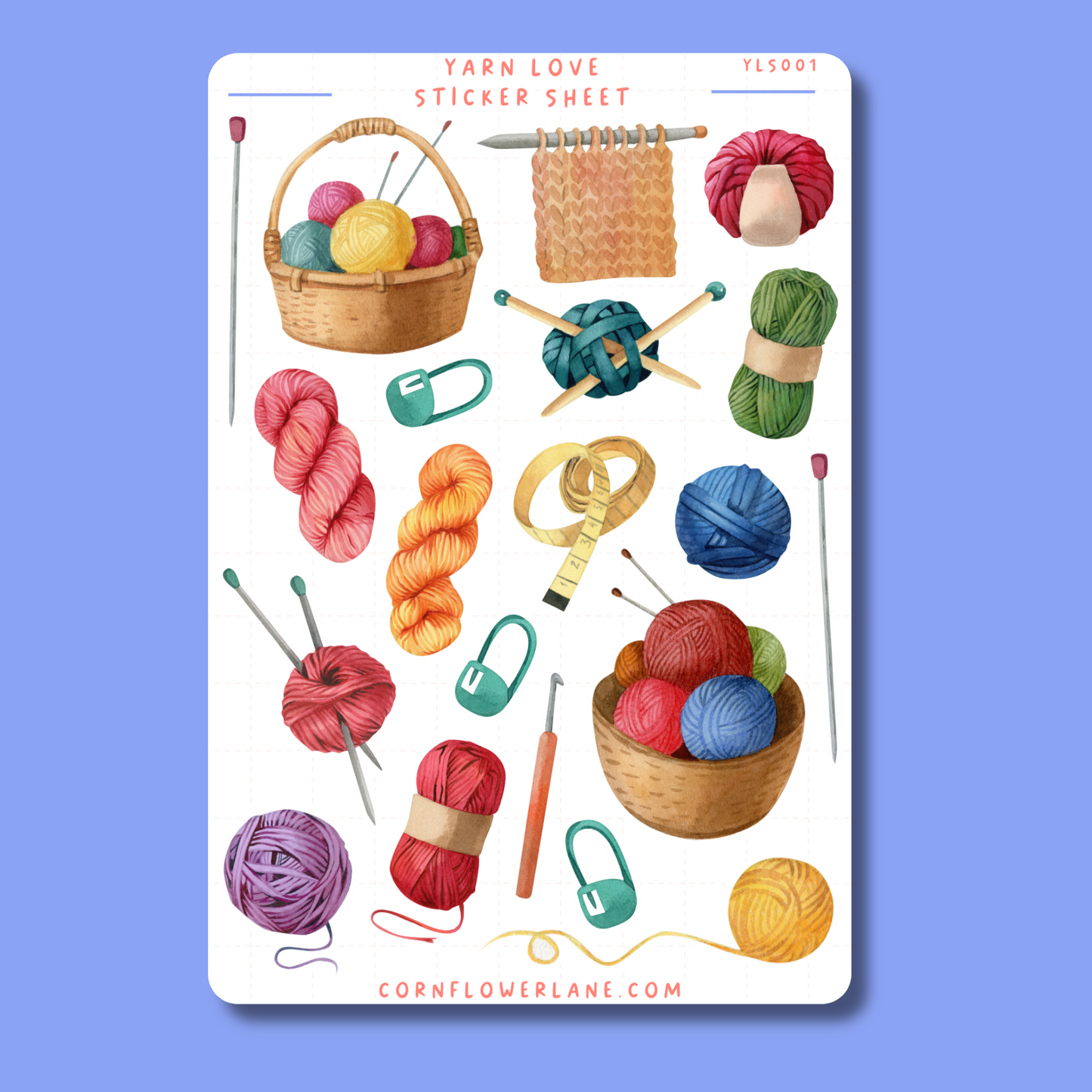 Yarn Love Sticker Set