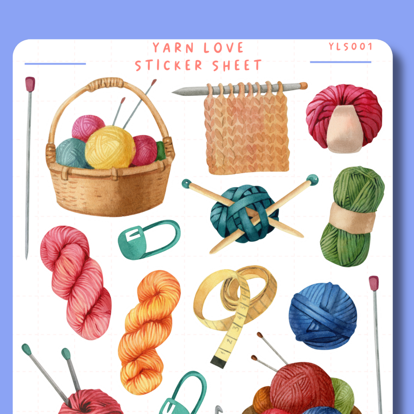 Yarn Love Sticker Set