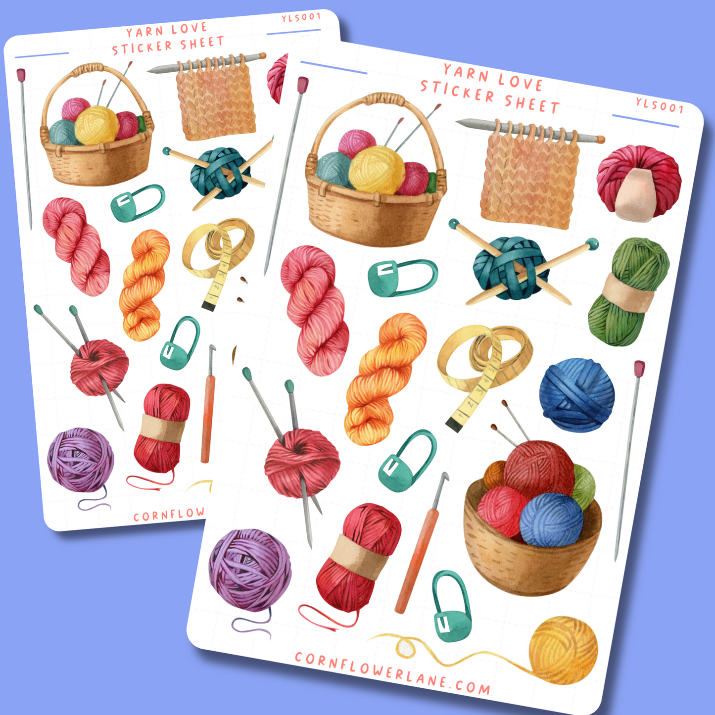 Yarn Love Sticker Set