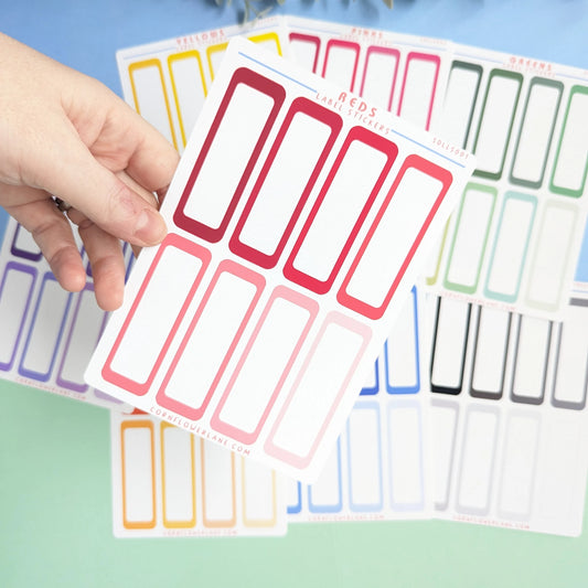 Rainbow Shades Large Label Sticker Sheet