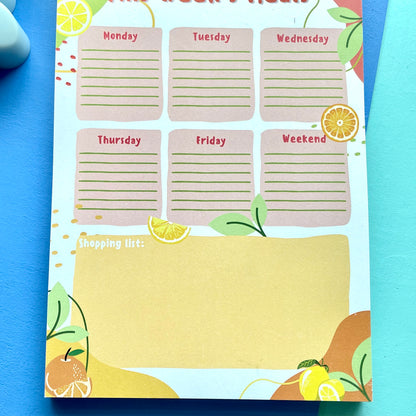 Citrus A5 Meal Planner Pad
