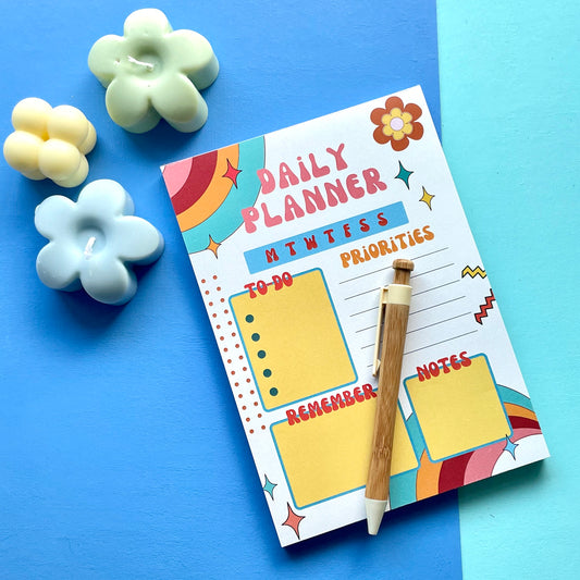 Retro Daily A5 Planner Pad