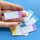 20 Coloured Ticket Die Cuts