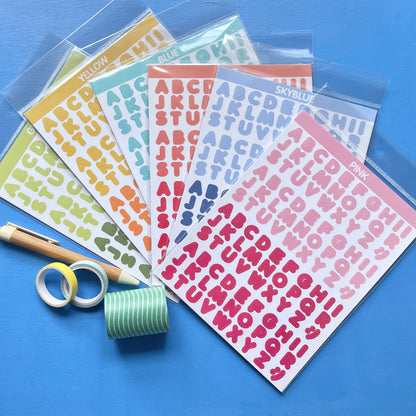 Alphabet Stickers