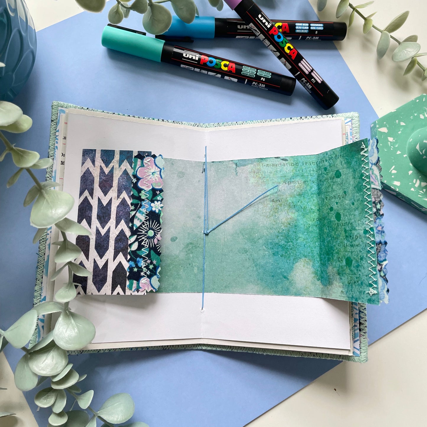 Handmade Fabric Cover Mini Journals