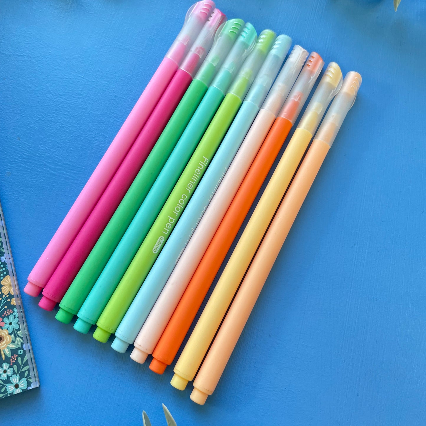 Coloured Fineliner Pens 10 Pack