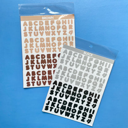 Alphabet Stickers