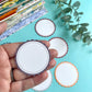Autumnal Coloured Framed Circles Die Cuts