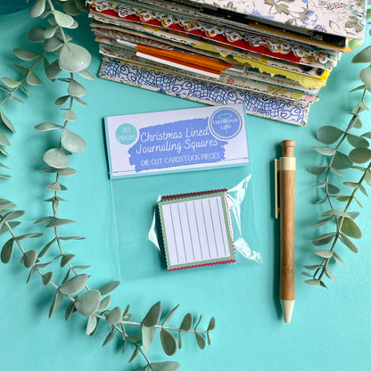 Lined Journaling Square Die Cuts - Christmas