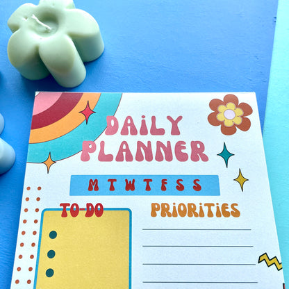 Retro Daily Planner Pad A5