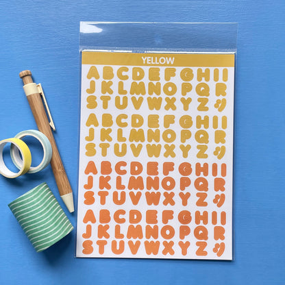 Alphabet Stickers
