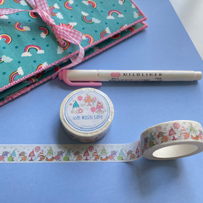 Gnomes with Balloons Washi Tape