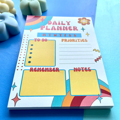 Retro Daily Planner Pad A5