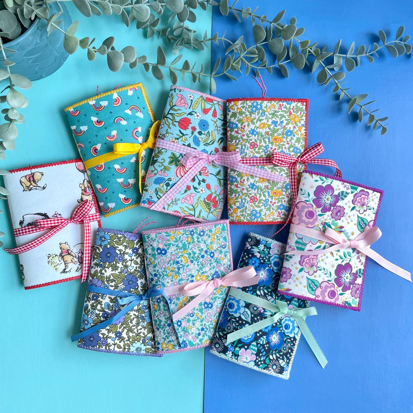 Handmade Fabric Cover Mini Journals