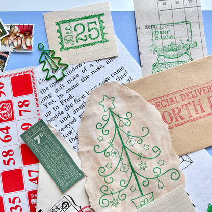 Vintage Christmas Festive Junk Journaling Kit