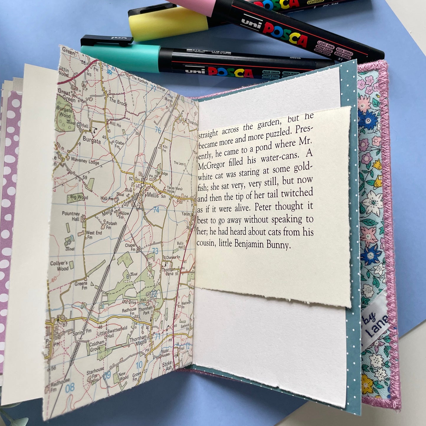 Handmade Fabric Cover Mini Journals