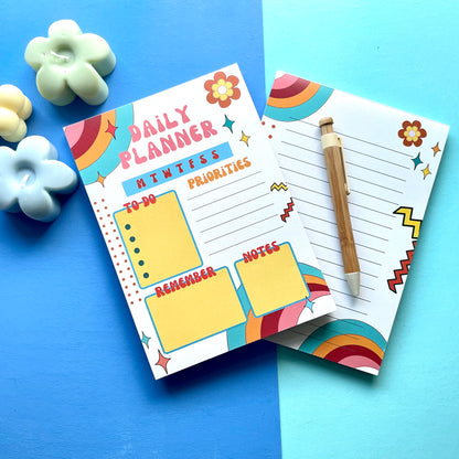 Retro Daily Planner Pad A5