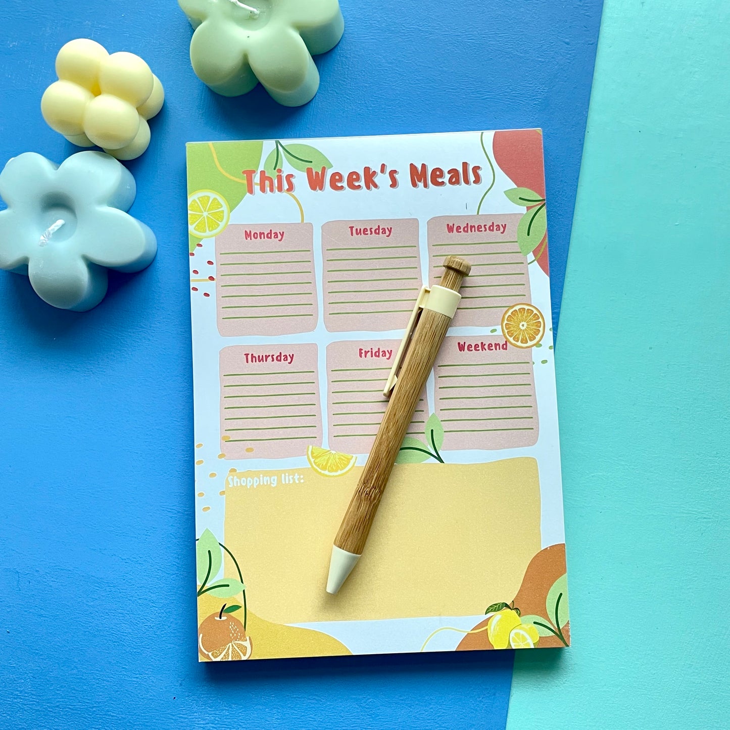 Citrus A5 Meal Planner Pad