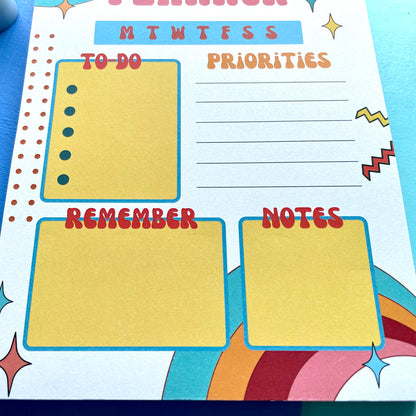 Retro Daily Planner Pad A5