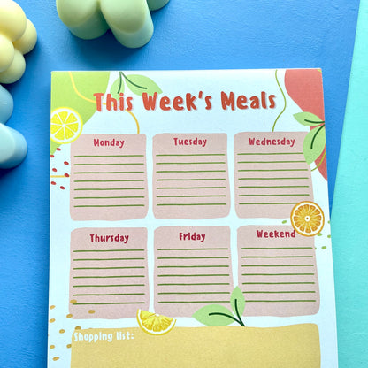 Citrus A5 Meal Planner Pad