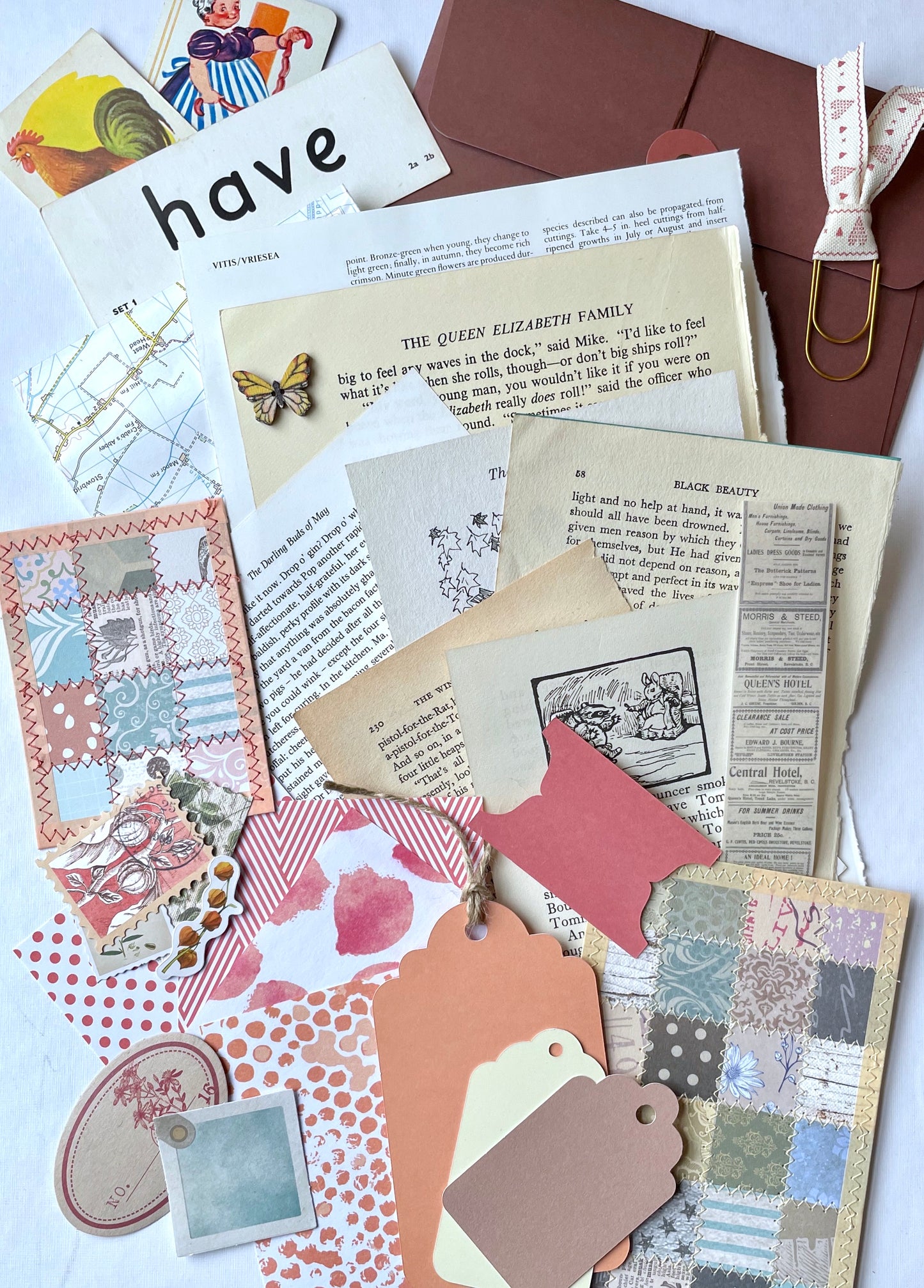 Handmade Envelope Vintage Kit - Orange