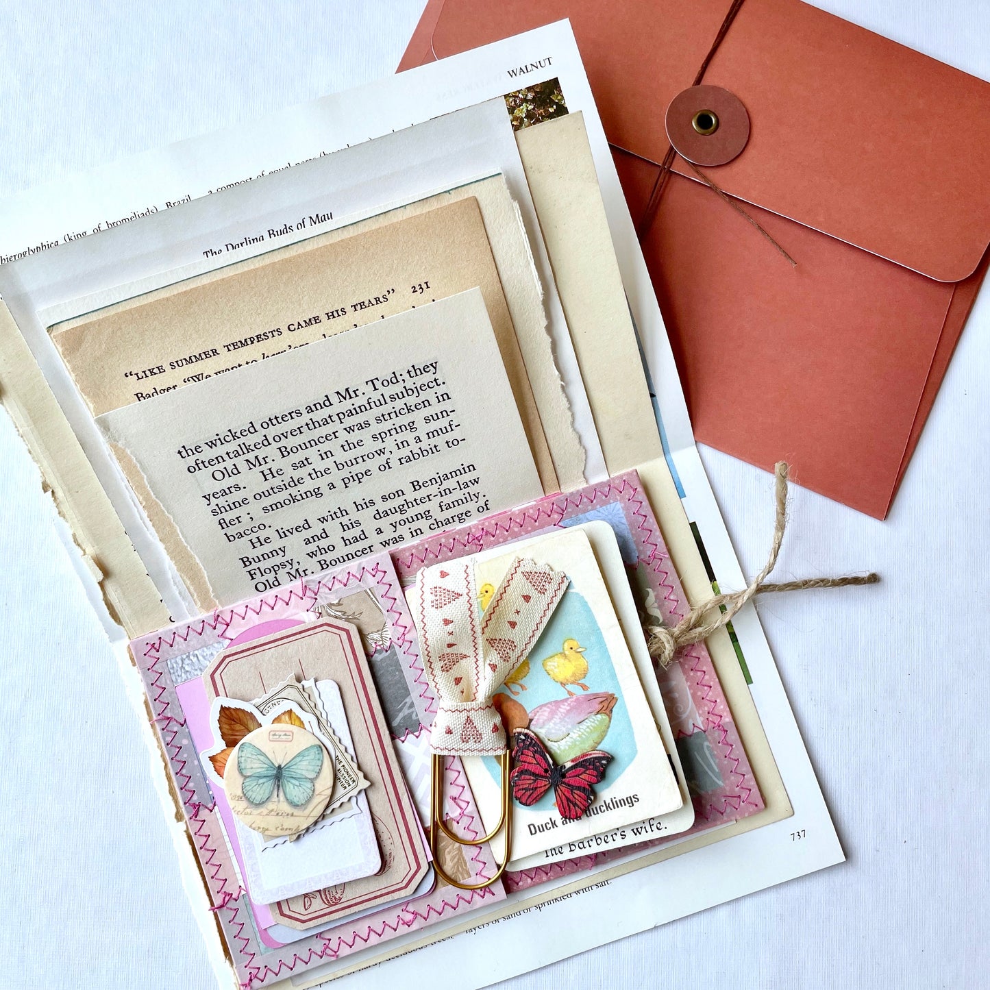 Handmade Envelope Vintage Kit - Pink