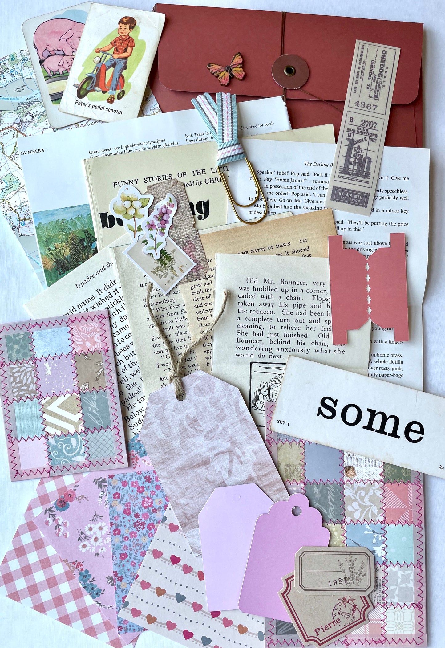 Handmade Envelope Vintage Kit - Pink