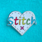 Stitch Heart Enamel Pin